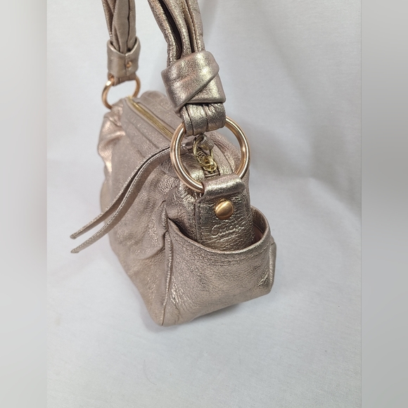 COACH parker rose gold leather shoulder bag - Picture 6 of 15